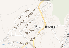 Obchodní v obci Prachovice - mapa ulice
