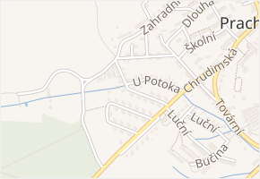 Průběžná v obci Prachovice - mapa ulice