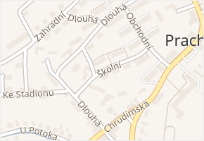 Školní v obci Prachovice - mapa ulice