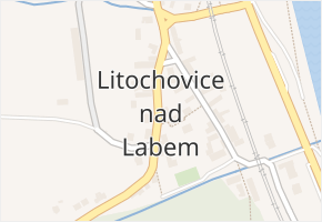 Litochovice nad Labem v obci Prackovice nad Labem - mapa části obce