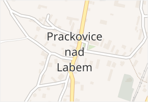 Prackovice nad Labem v obci Prackovice nad Labem - mapa části obce