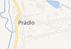 Prádlo v obci Prádlo - mapa části obce