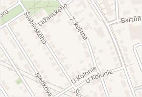 7. května v obci Praha - mapa ulice