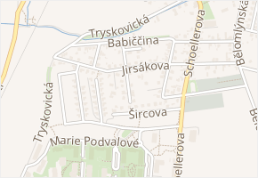Adélčina v obci Praha - mapa ulice