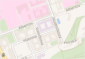 Albertov v obci Praha - mapa ulice