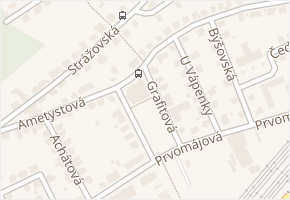Ametystová v obci Praha - mapa ulice