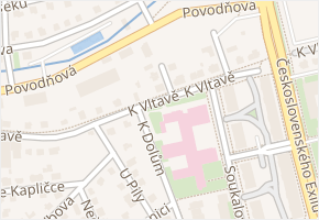 Amortova v obci Praha - mapa ulice