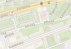 Angolská v obci Praha - mapa ulice