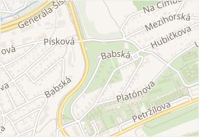 Aristotelova v obci Praha - mapa ulice