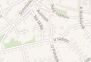 Austova v obci Praha - mapa ulice