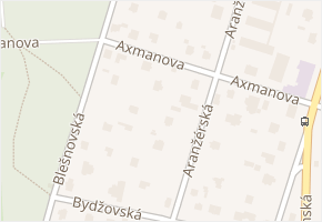 Axmanova v obci Praha - mapa ulice