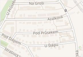 Azalková v obci Praha - mapa ulice