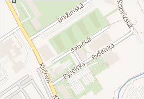 Babická v obci Praha - mapa ulice