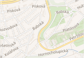 Babská v obci Praha - mapa ulice