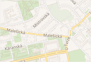 Bacháčkova v obci Praha - mapa ulice