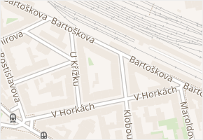 Bartoškova v obci Praha - mapa ulice