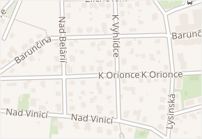Barunčina v obci Praha - mapa ulice