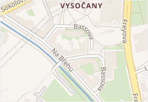 Bassova v obci Praha - mapa ulice