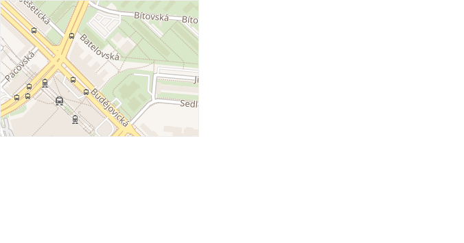 Batelovská v obci Praha - mapa ulice