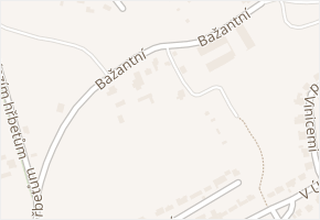 Bažantní v obci Praha - mapa ulice