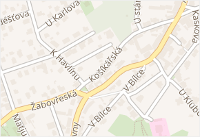 Beaufortova v obci Praha - mapa ulice