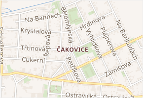 Beckovská v obci Praha - mapa ulice