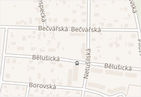 Bečvářská v obci Praha - mapa ulice