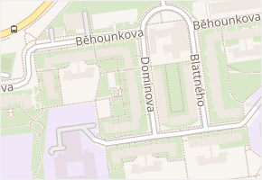 Běhounkova v obci Praha - mapa ulice