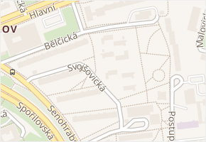 Bělčická v obci Praha - mapa ulice