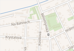 Bělomlýnská v obci Praha - mapa ulice