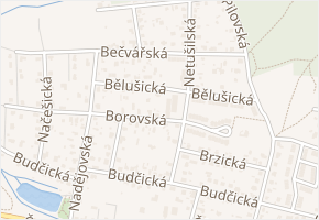 Bělušická v obci Praha - mapa ulice