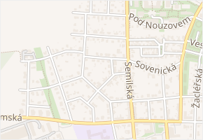Benecká v obci Praha - mapa ulice