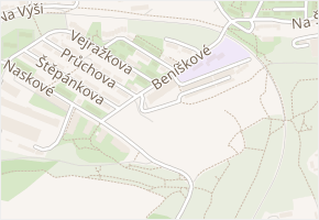 Beníškové v obci Praha - mapa ulice