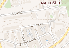 Berlínská v obci Praha - mapa ulice