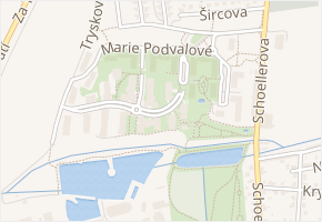 Bermanova v obci Praha - mapa ulice