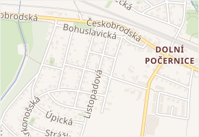 Bernartická v obci Praha - mapa ulice