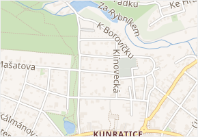 Beskydská v obci Praha - mapa ulice