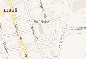 Betáňská v obci Praha - mapa ulice