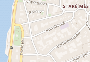 Betlémská v obci Praha - mapa ulice