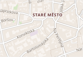 Betlémské náměstí v obci Praha - mapa ulice
