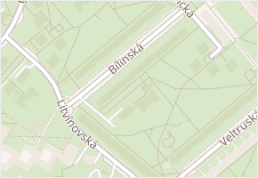 Bílinská v obci Praha - mapa ulice