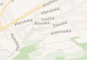 Bílovská v obci Praha - mapa ulice
