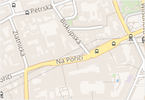 Biskupská v obci Praha - mapa ulice