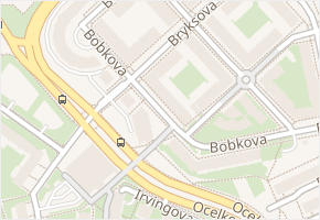 Bobkova v obci Praha - mapa ulice
