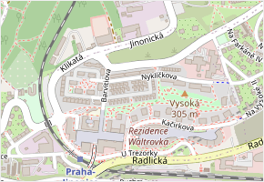 Bohumila Šimůnka v obci Praha - mapa ulice