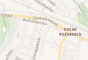 Bohuslavická v obci Praha - mapa ulice