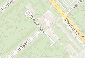 Bohušovická v obci Praha - mapa ulice