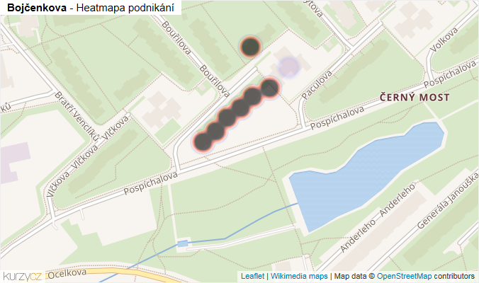 Mapa Bojčenkova - Firmy v ulici.