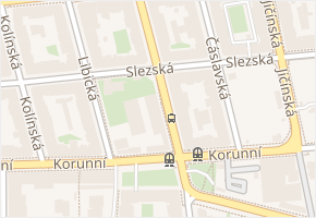 Boleslavská v obci Praha - mapa ulice