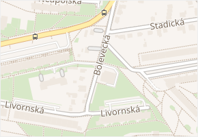 Bolevecká v obci Praha - mapa ulice